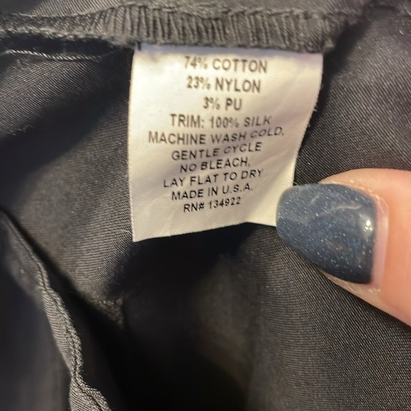 Emerson Fry New York Black Slacks Pants 4 Tie Front Elastic Waist Lagenlook Cozy - Picture 7 of 8